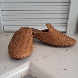 OluKai Tan Woven Slip-On Shoes